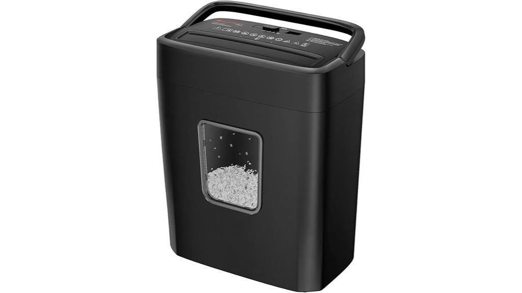 six sheet micro cut shredder