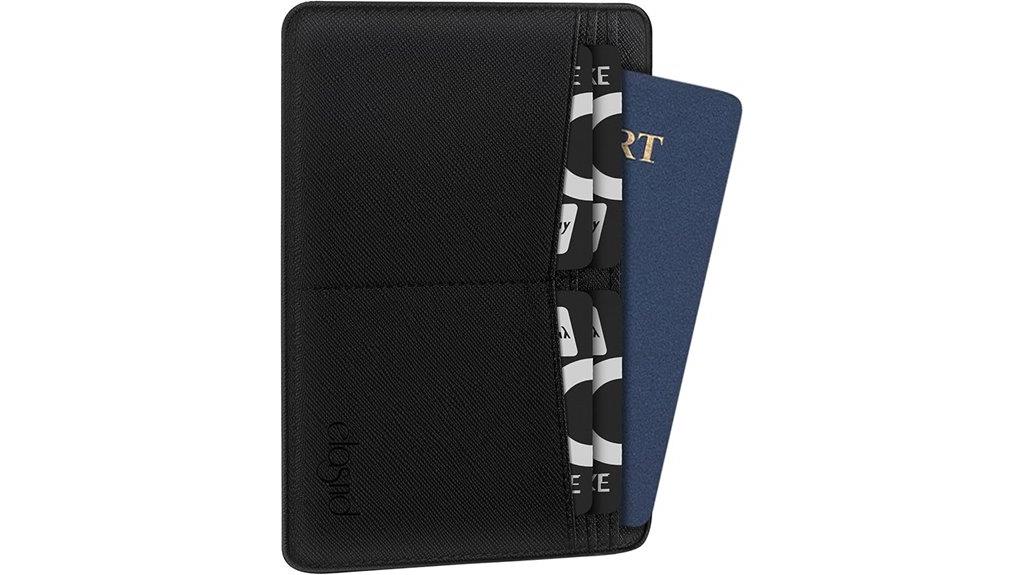 sleek travel document organizer