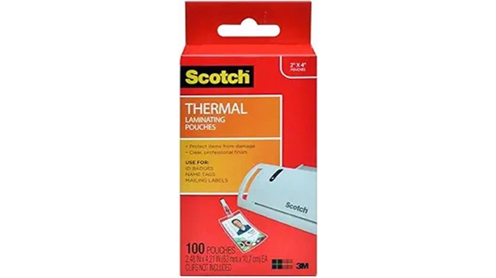 small laminated document protectors