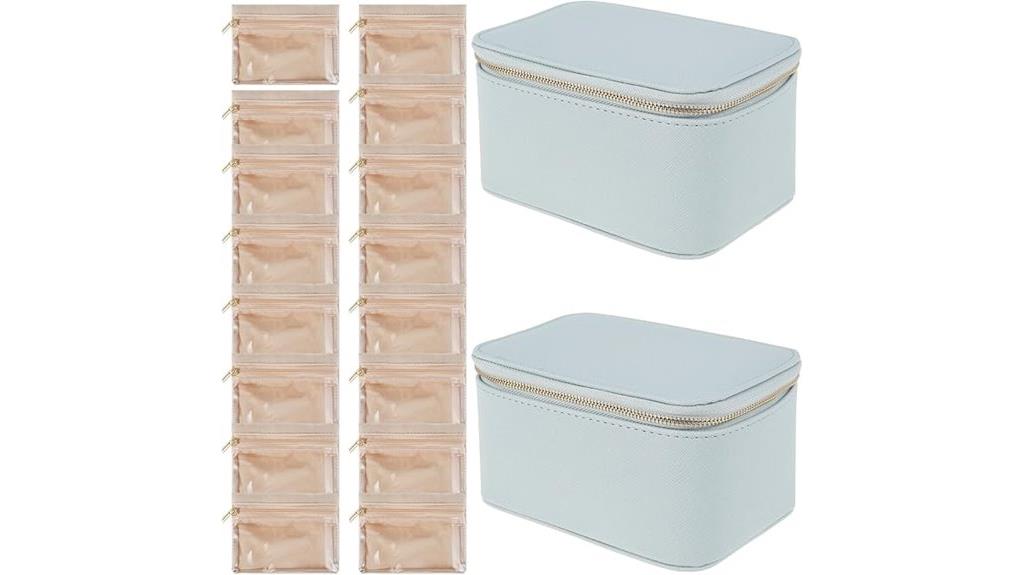 small velvet jewelry organizer