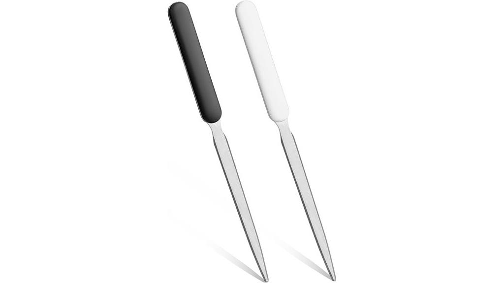 stainless letter opener set