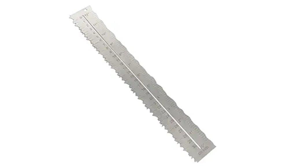 stainless steel paper ruler