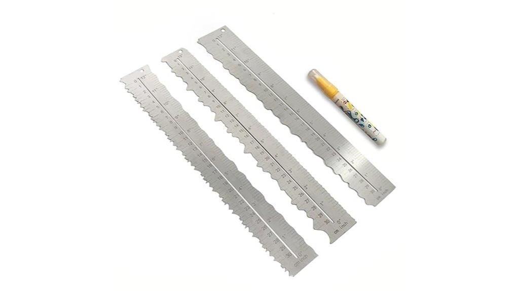 stainless steel wavy rulers
