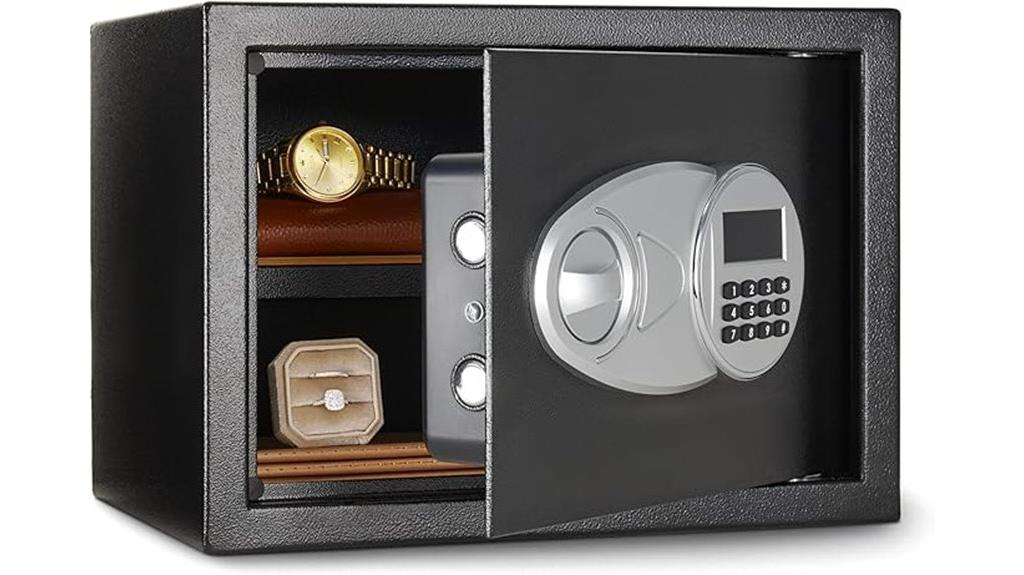 steel safe with electronic keypad