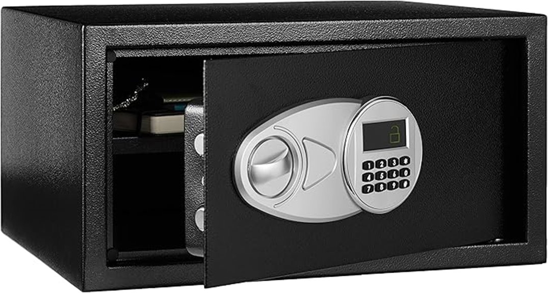 steel security safe with keypad