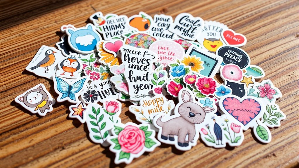 sticker variety and quality