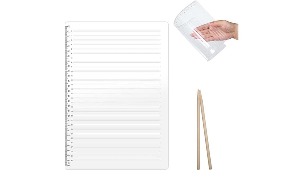straight line journaling stencil