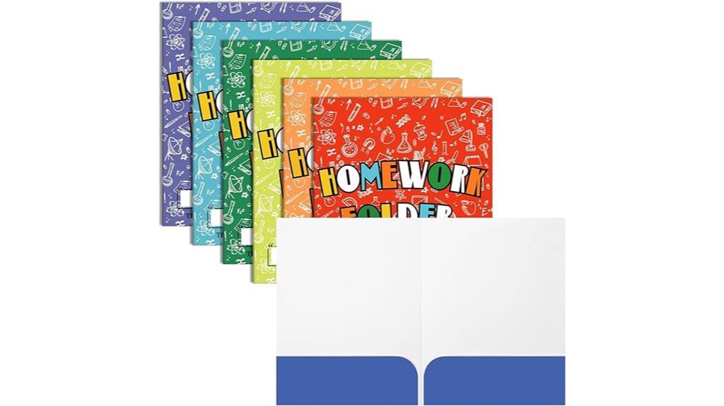 student homework folder set
