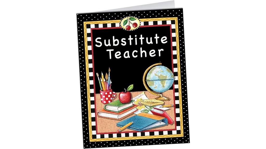 substitute teacher pocket folder