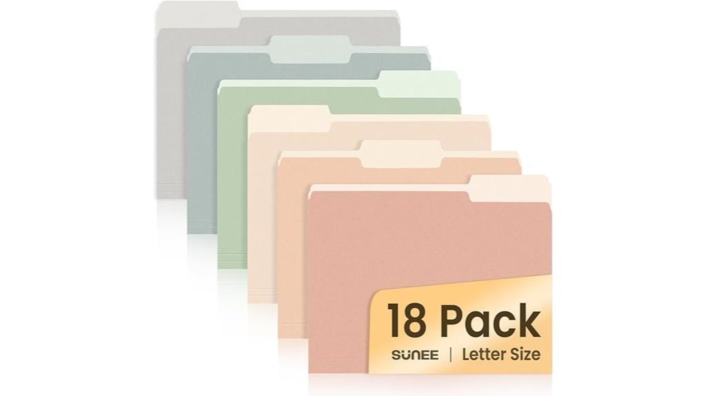 sunee 18 pack manilla folders