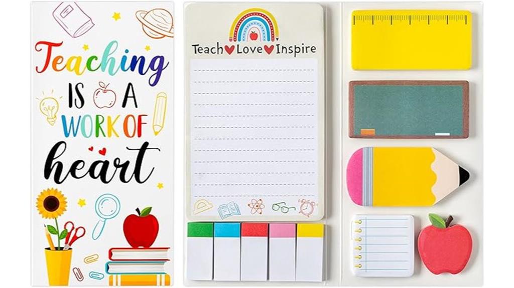 teacher appreciation sticky notes