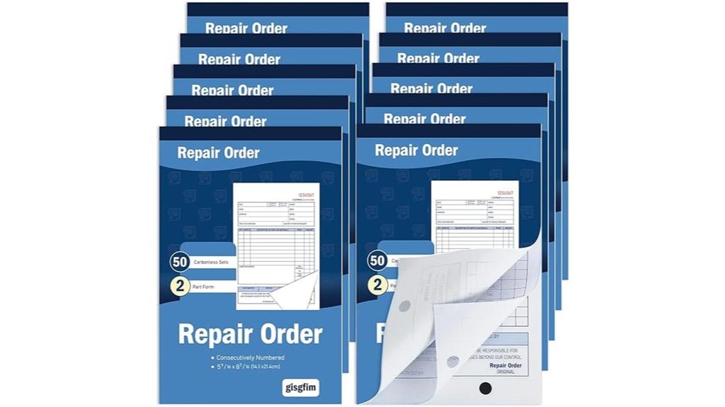 ten pad repair book