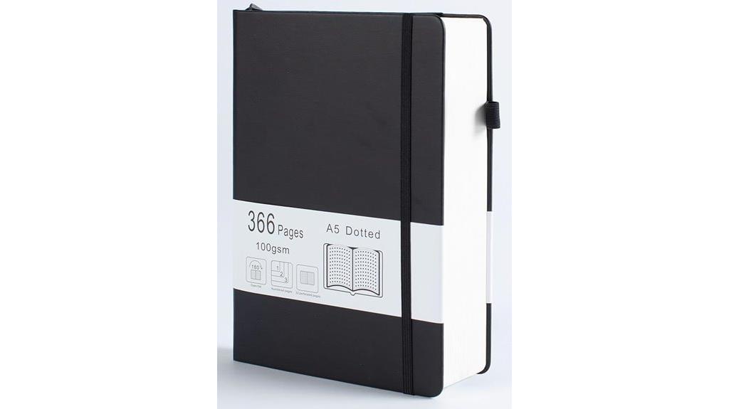 thick hardcover dot grid