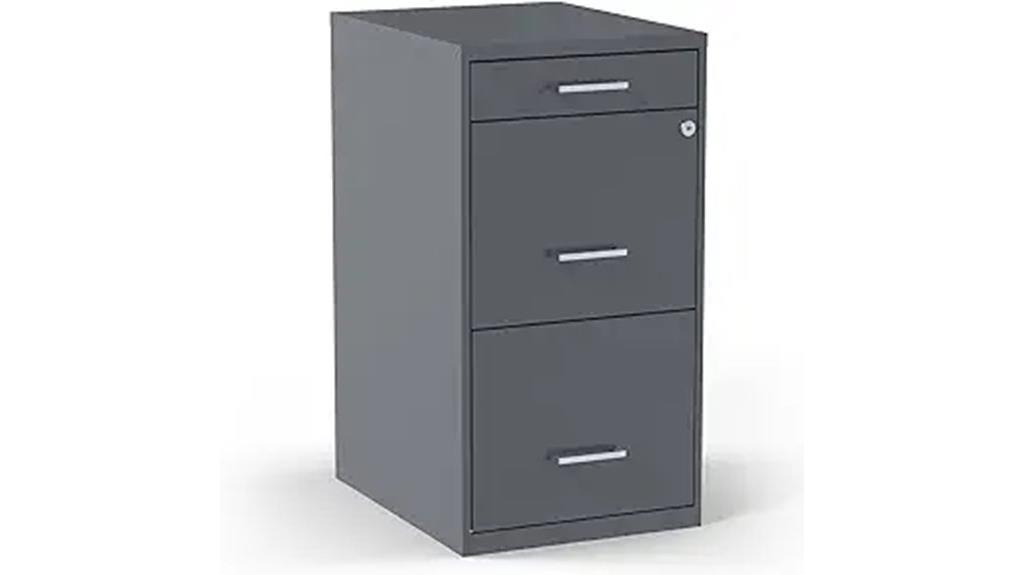 three drawer vertical filing cabinet