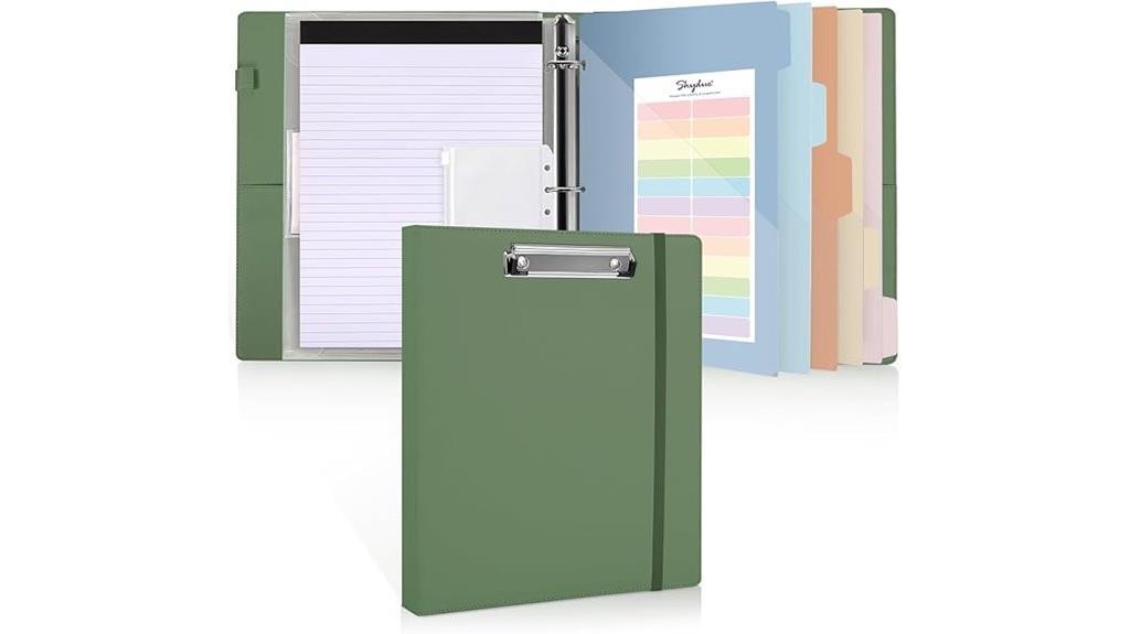 three ring clipboard binder