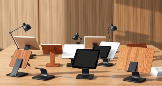 top adjustable document stands