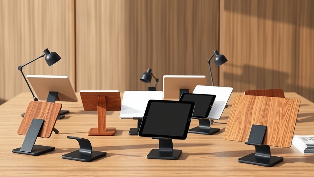 top adjustable document stands
