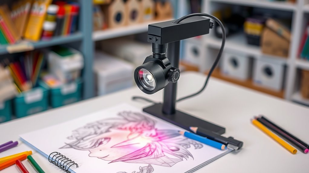 top art demonstration cameras