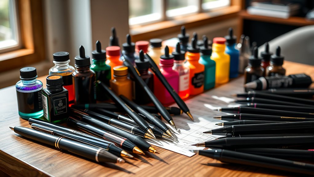 top brush pen calligraphy sets