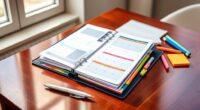 top college binder organization