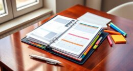 top college binder organization
