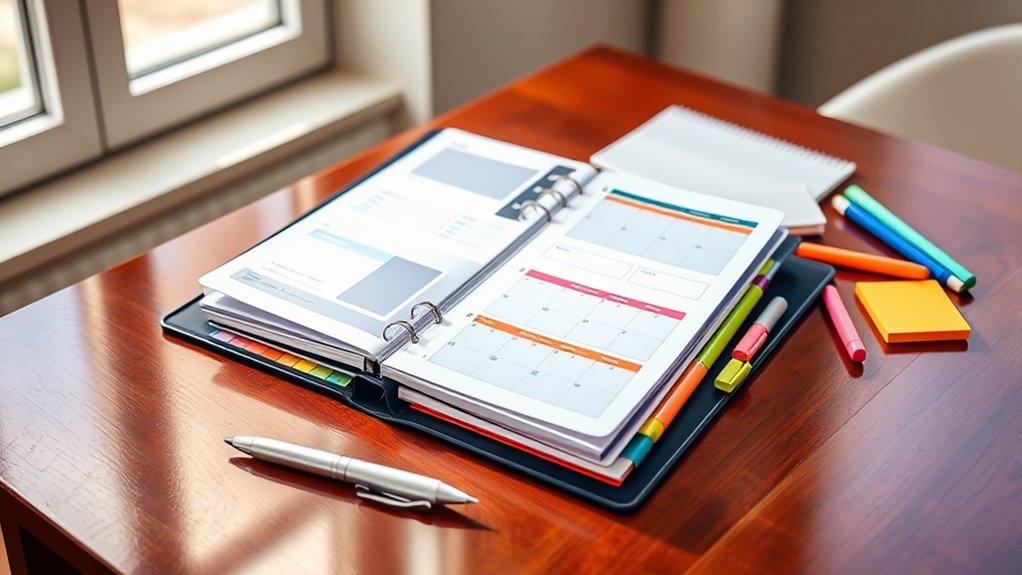 top college binder organization