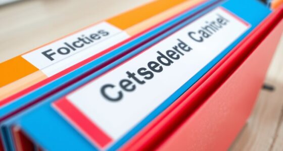 top file folder label ideas