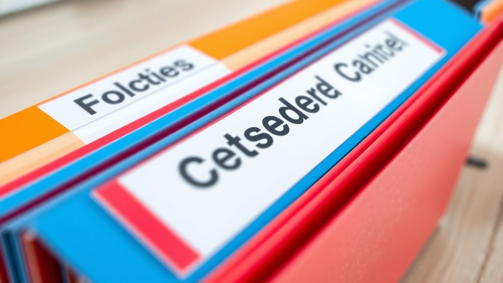 top file folder label ideas