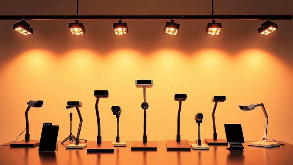 top illuminated document cameras