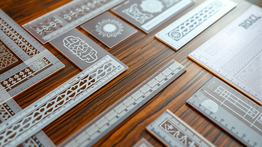 top journaling rulers and stencils
