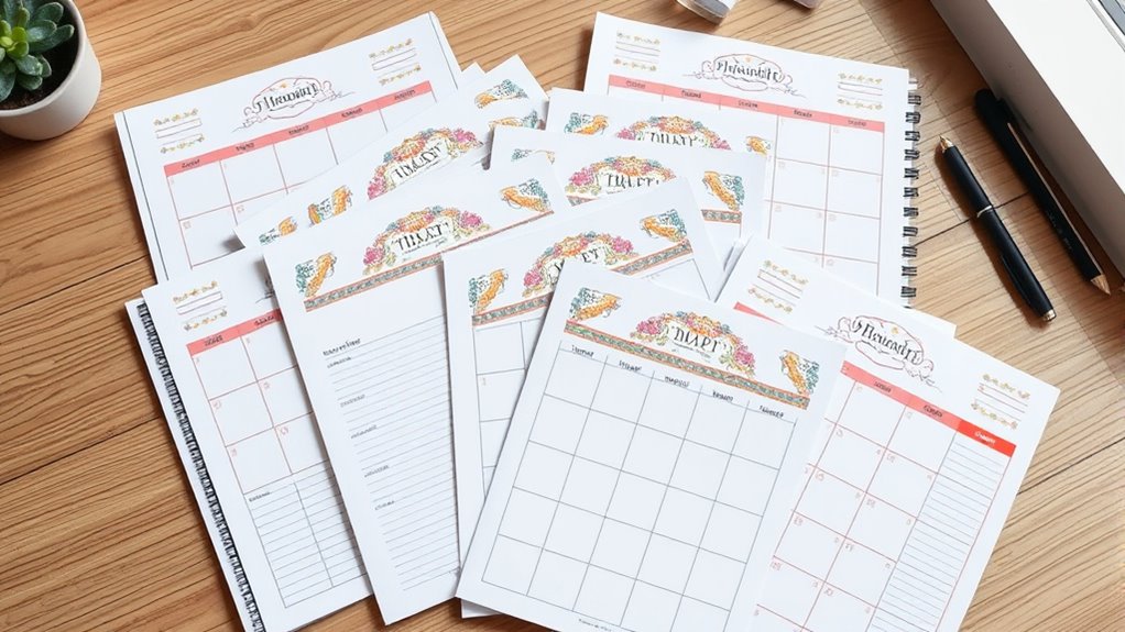 top printable planning pages