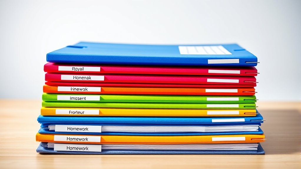 top student homework folder choices