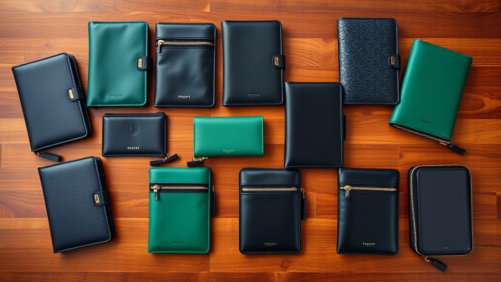 top zippered passport holders
