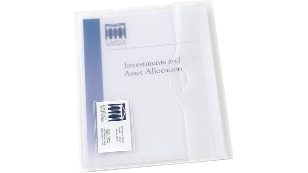 translucent avery document wallet