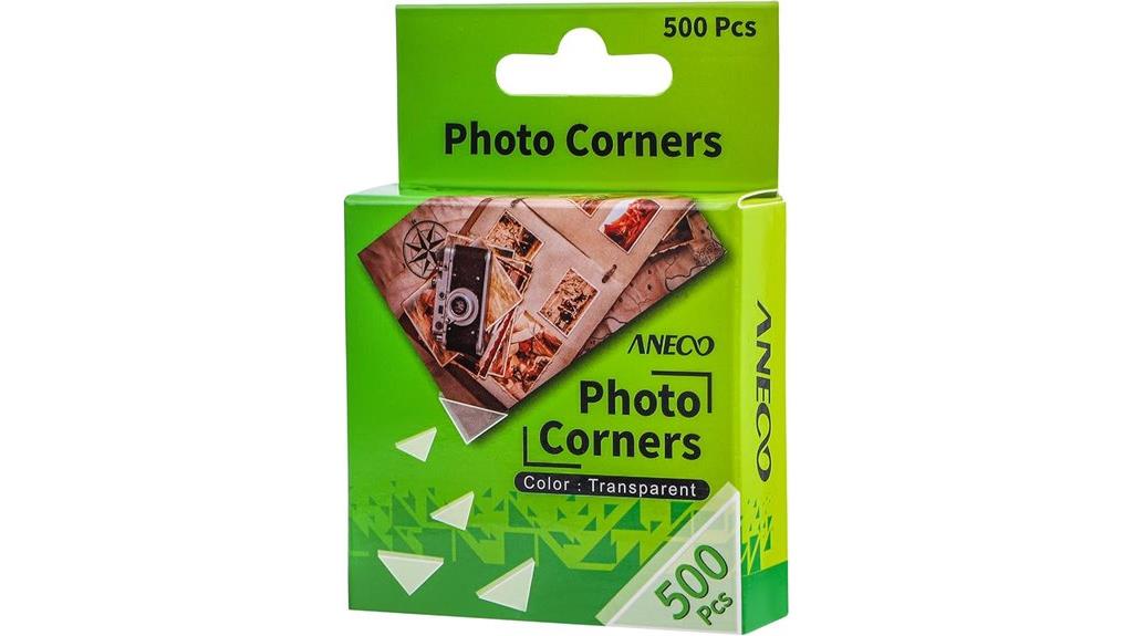 transparent album photo corners