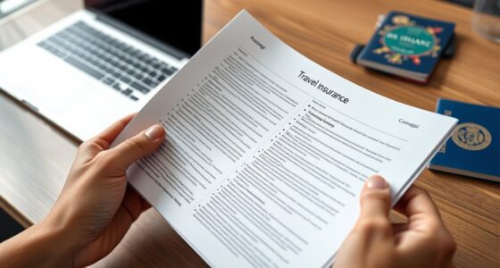 travel insurance document details