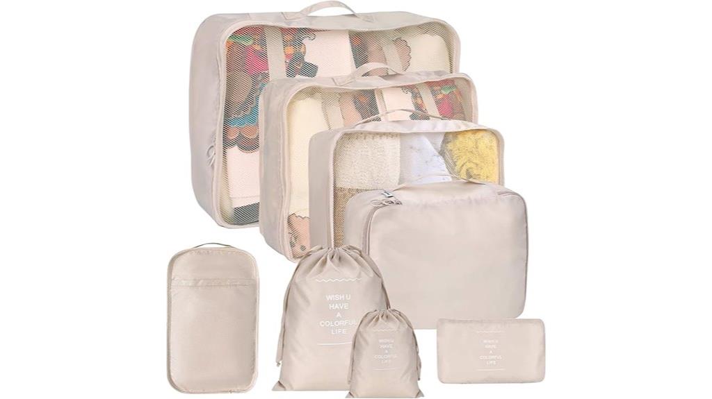 travel luggage organizer set