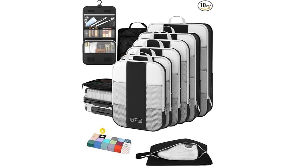 travel organization packing cubes