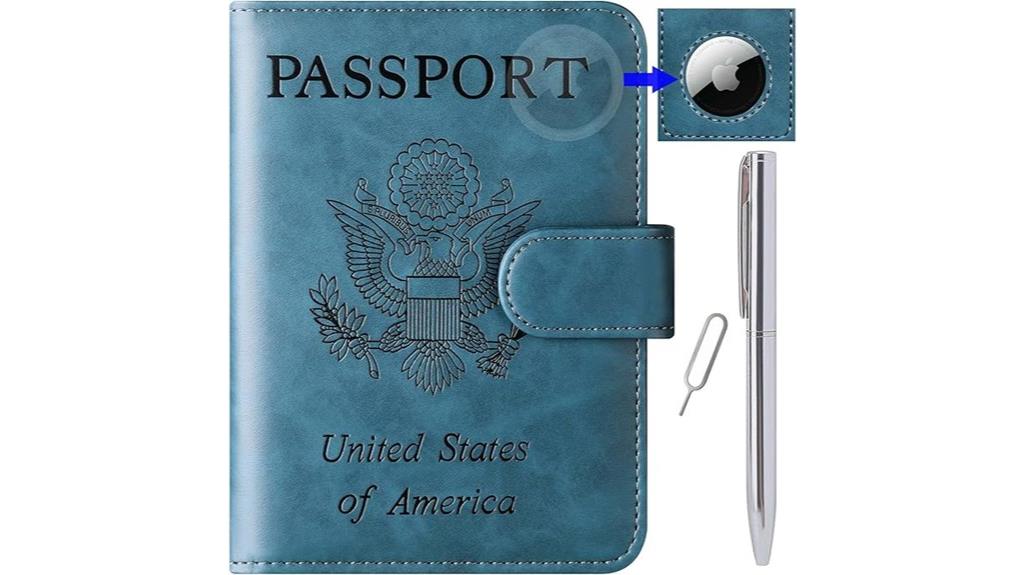 travel rfid leather wallet