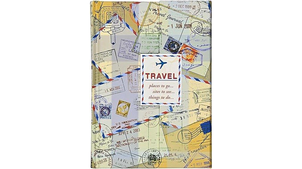 travel themed compact journal