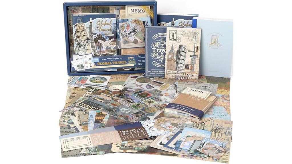 travel themed journal kit