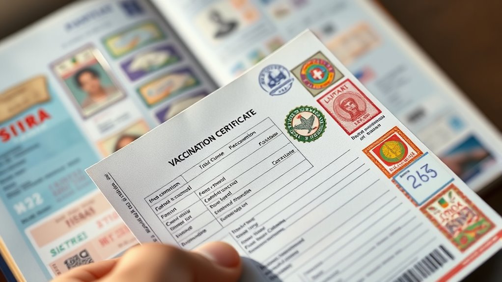 travel vaccination certification requirements