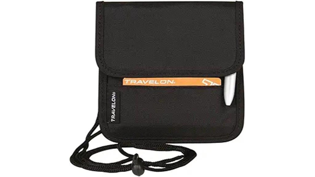 travelon black boarding pass holder