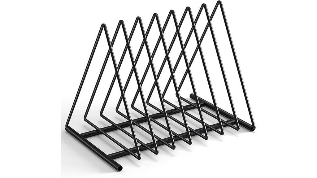 triangle metal file organizer