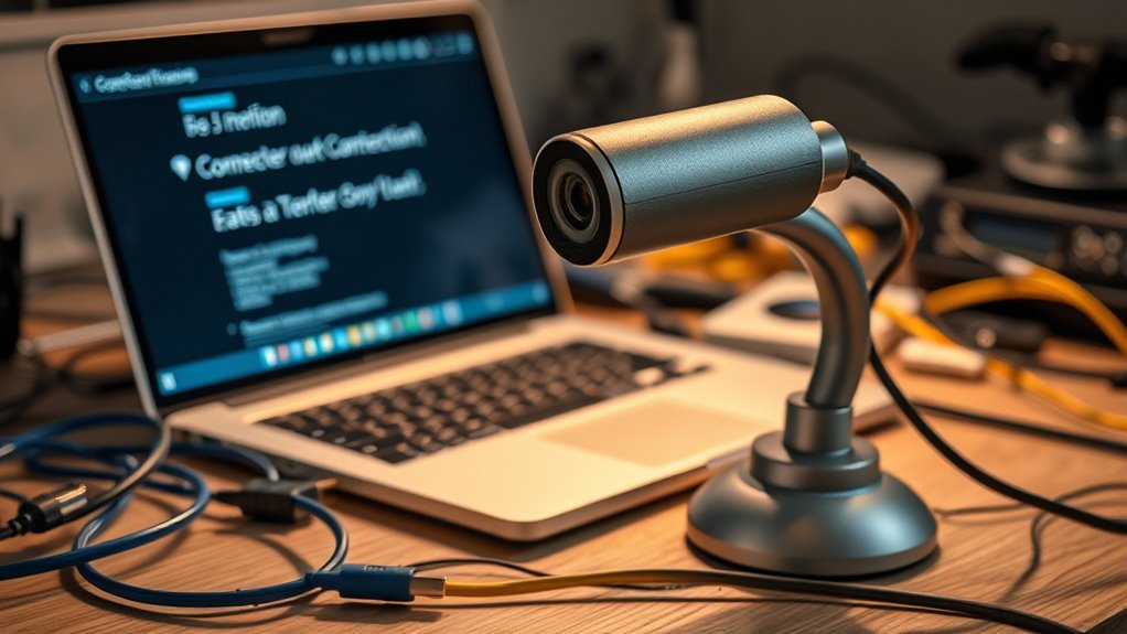 troubleshoot document camera connection