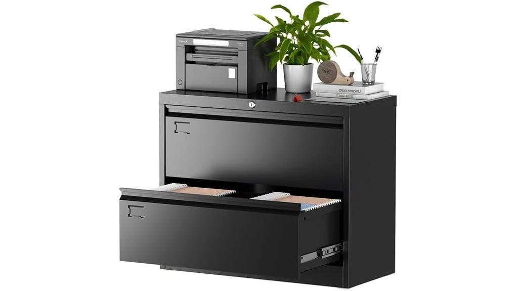 two drawer lateral file cabinet