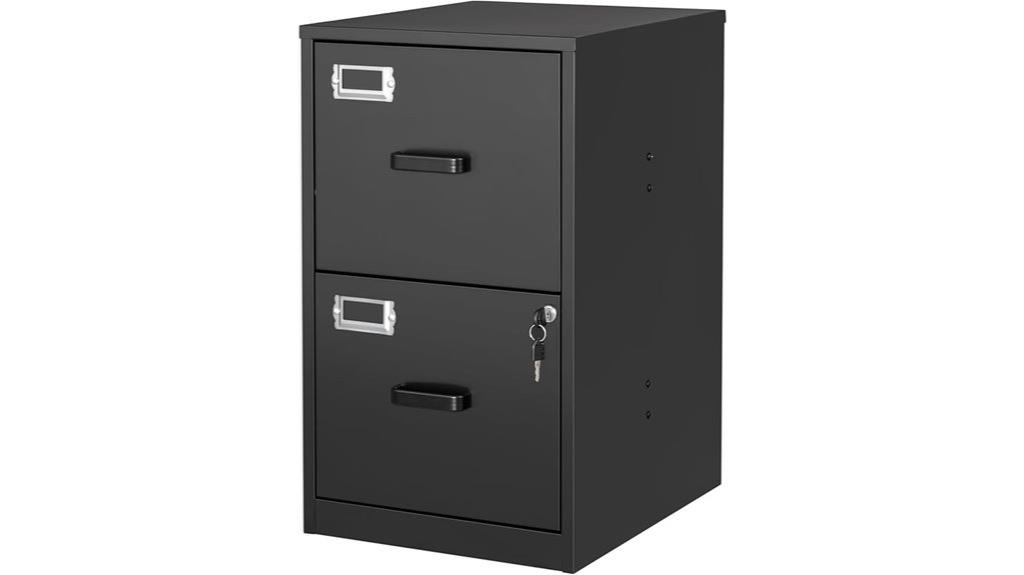 two drawer vertical locking cabinet