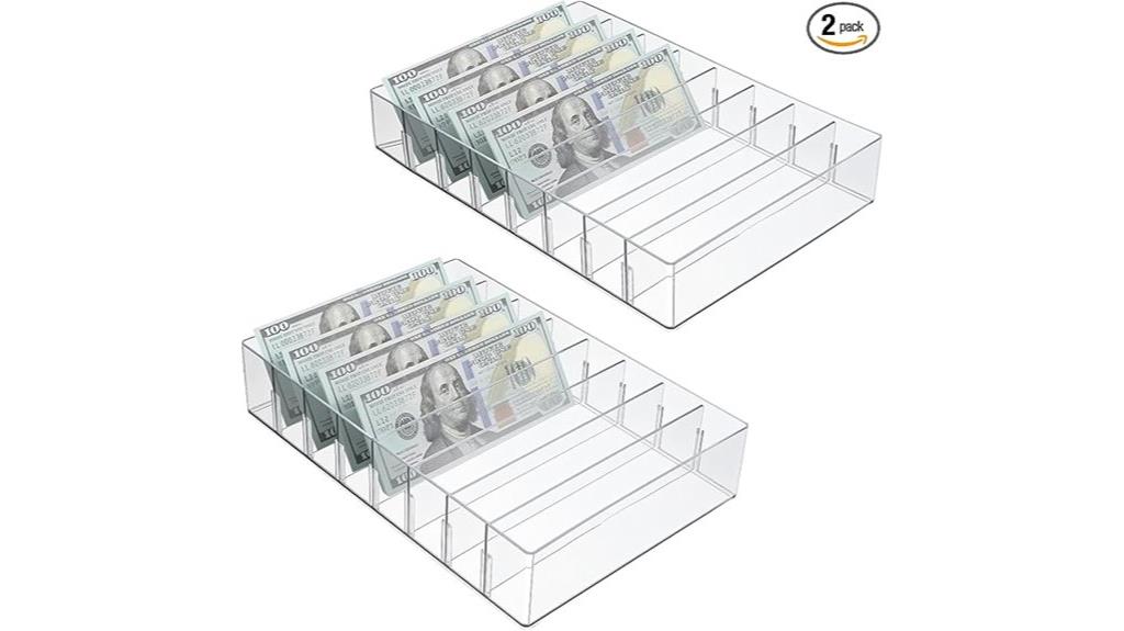 two pack desk trays