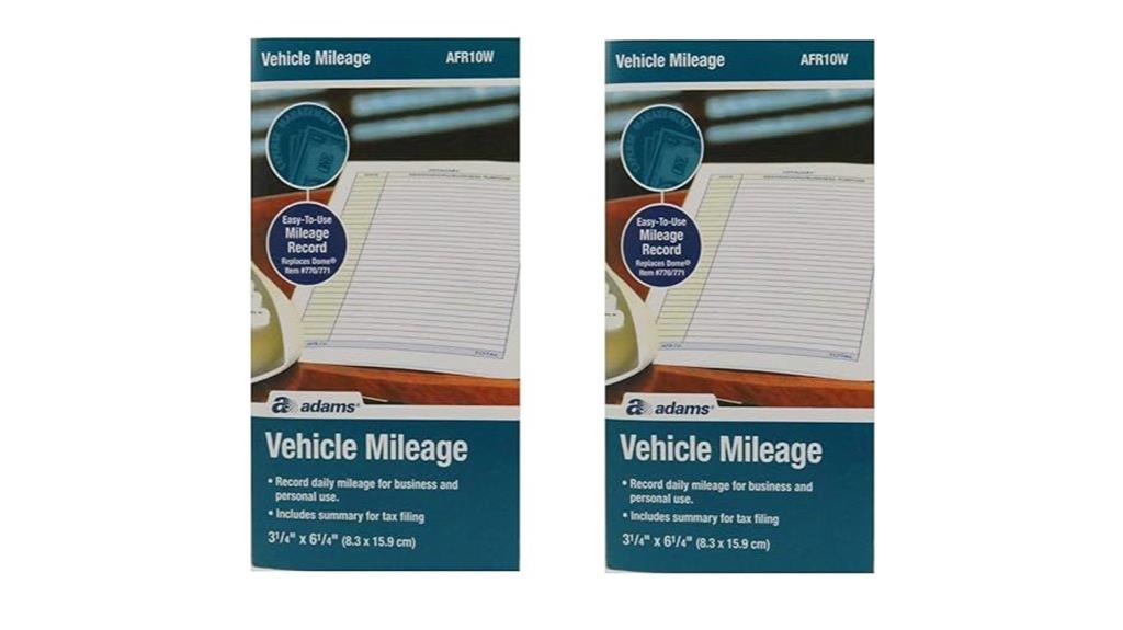 two pack mileage journals