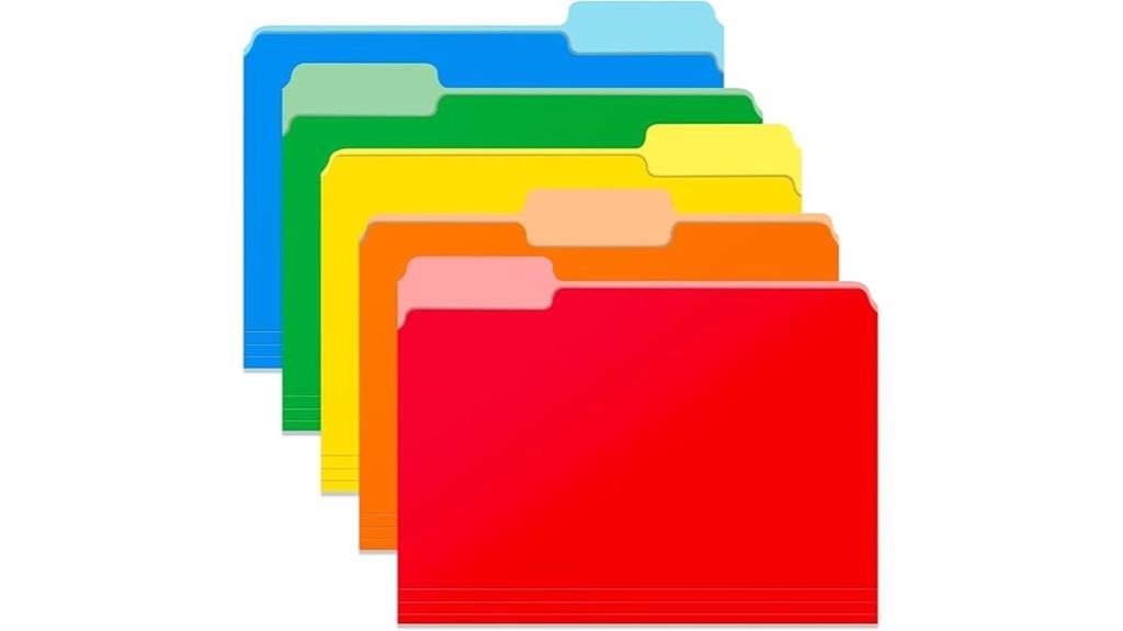 two tone color folders